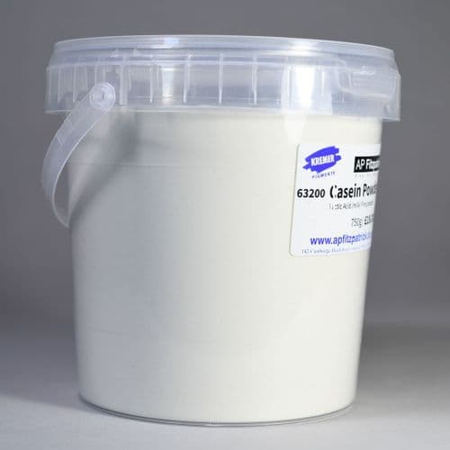 63200 Casein Powder Kremer Pigment, 750g plastic container