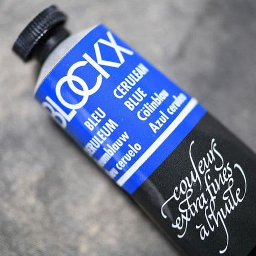 651 Cerulean Blue Blockx Oil Colour, 35ml tube.