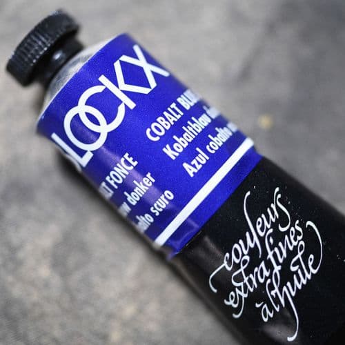 653 Cobalt Blue Dark Blockx Oil Colour, 35ml tube.