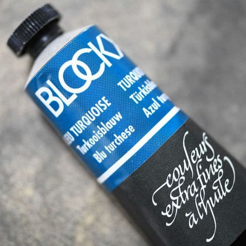 655 Turquoise Blue Blockx Oil Colour, 35ml tube.