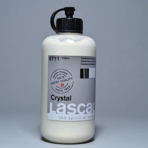 6711 Yellow Lascaux Crystal Acrylic, 250ml plastic container