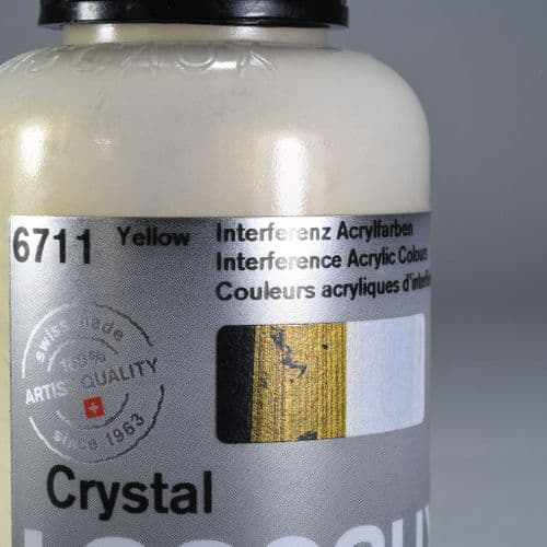 6711 Yellow Lascaux Crystal Acrylic, 85ml bottle