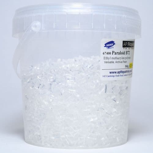 67400 Paraloid B72 Resin. Kremer, 500g plastic container
