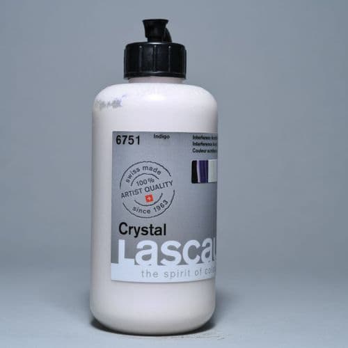 6751 Indigo Lascaux Crystal Acrylic, 250ml plastic container