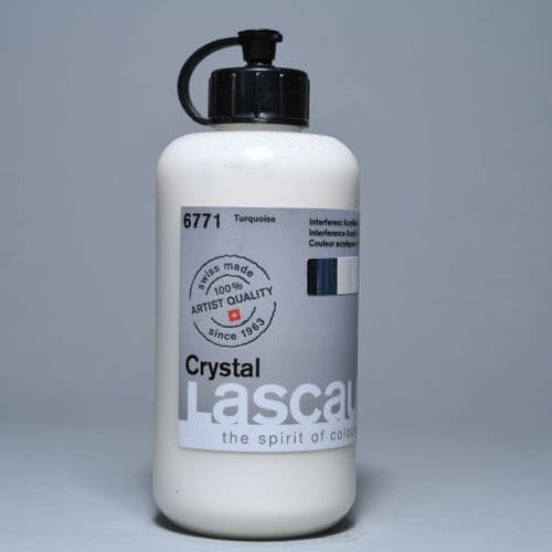 6771 Turquoise Lascaux Crystal Acrylic, 250ml bottle. 10% 0ff (Applied at checkout).
