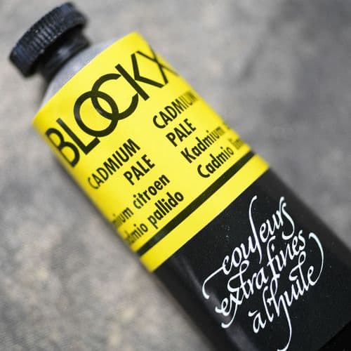 711 Cadmium Yellow Pale Blockx Oil Colour, 35ml tube.