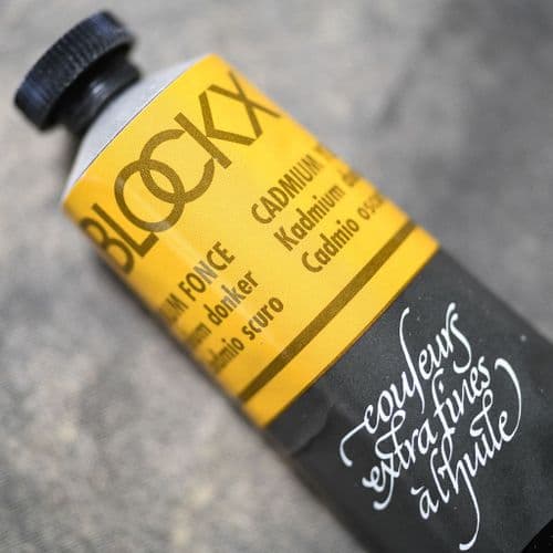717 Cadmium Yellow Deep Blockx Oil Colour, 35ml tube.