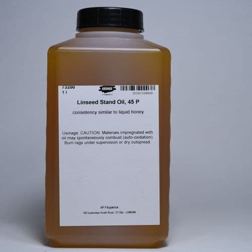 73200 Linseed Stand Oil. Kremer, 1 lt bottle