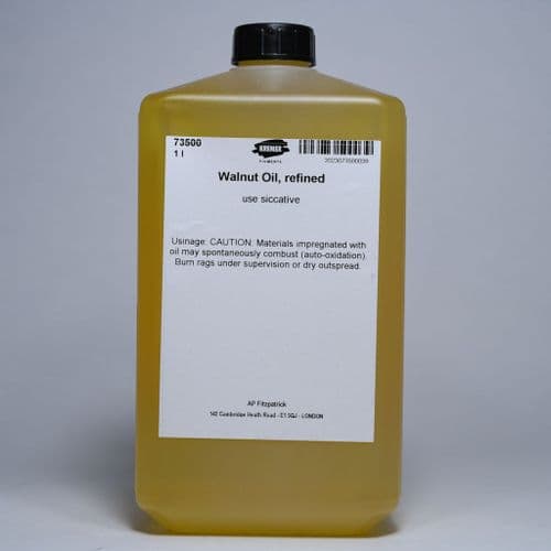 73500 Walnut Oil-Refined. Kremer, 1 lt bottle