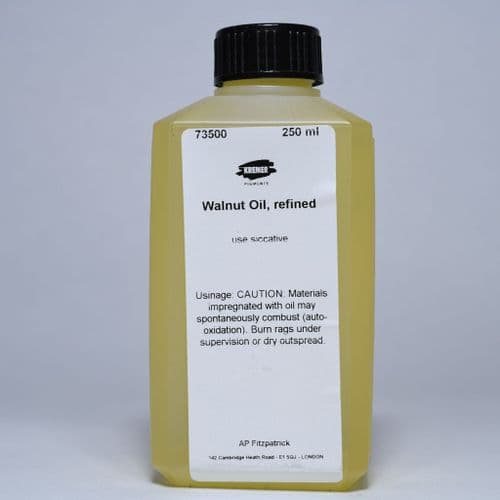 73500 Walnut Oil-Refined. Kremer, 250ml bottle