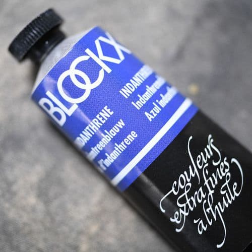 757 Indanthrone Blue Blockx Oil Colour, 35ml tube.