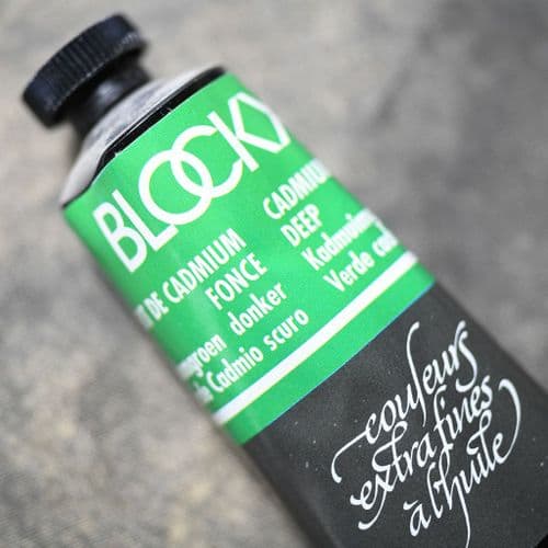 765 Cadmium Green Deep Blockx Oil Colour, 35ml tube.