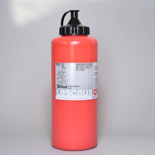 773 Red Lascaux Sirius Acrylic 1lt plastic container