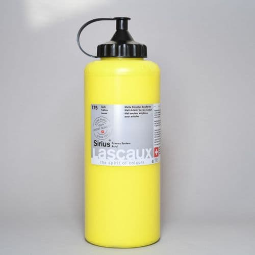 775 Yellow Lascaux Sirius Acrylic, 1 litre bottle