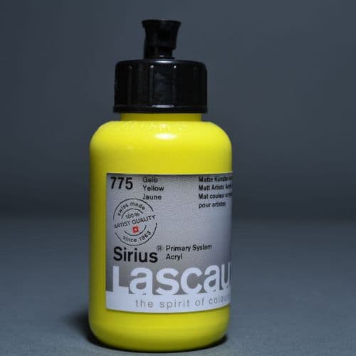 775 Yellow Lascaux Sirius Acrylic 85ml plastic container