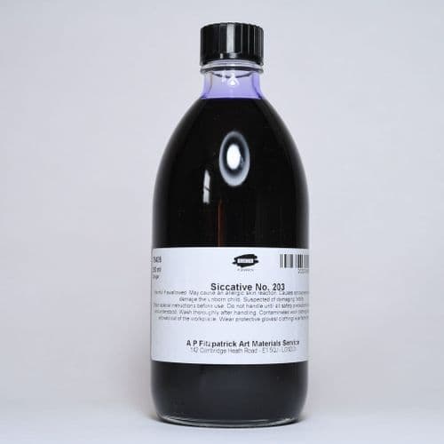 78406 Drier for Oils (Siccative No.203). Kremer, 250ml bottle