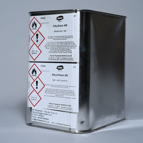 79163 Alkyd Resin AM, Kremer. 3 lt tin