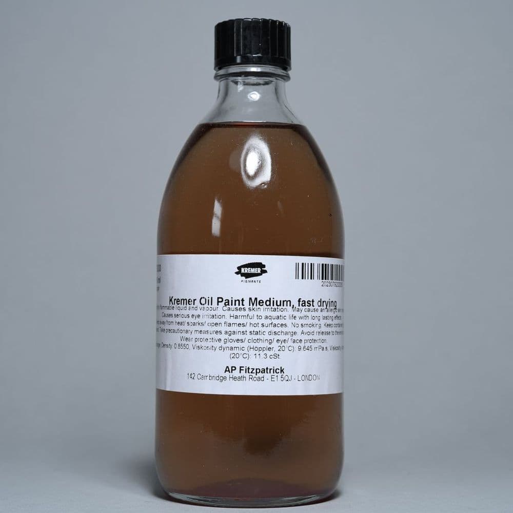 79200 Fast Drying Oil Paint Medium Kremer 250ml bottle