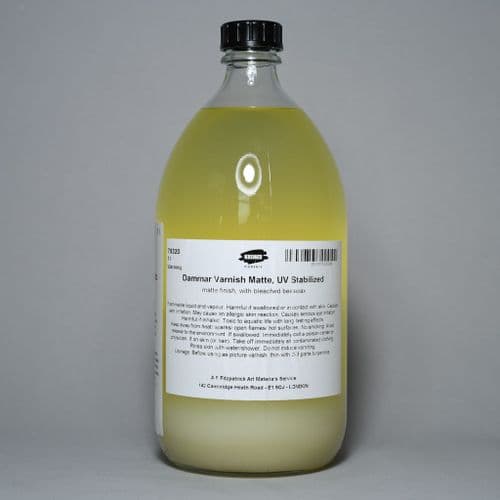 79320 Matt Dammar Varnish. Kremer, 1 lt bottle