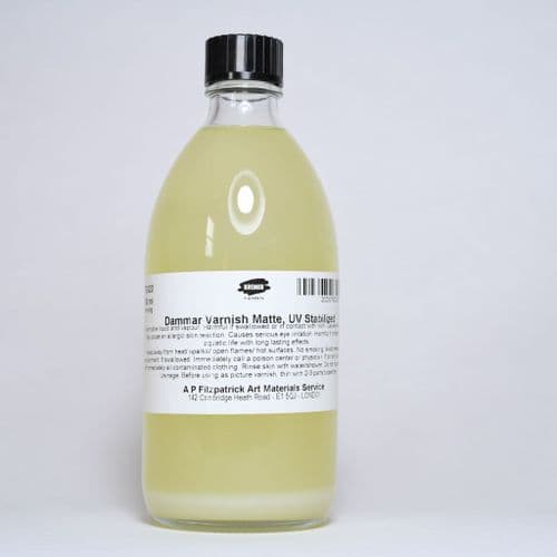 79320 Matt Dammar Varnish. Kremer, 250ml bottle