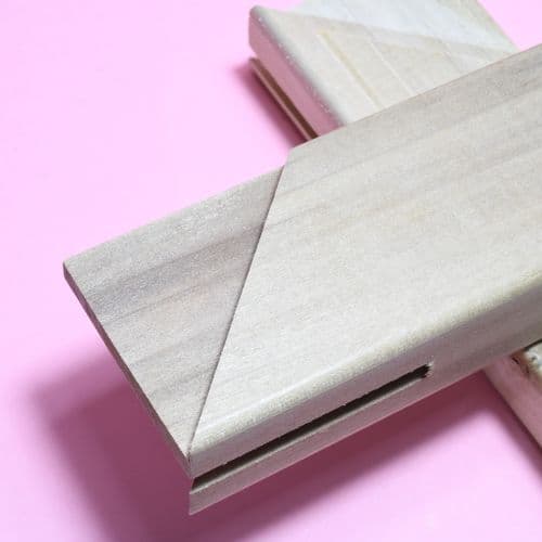 8" APF Workshop 'Special Purchase' Tulip Wood Stretcher Bar. Pair (2 bars) with Keyways