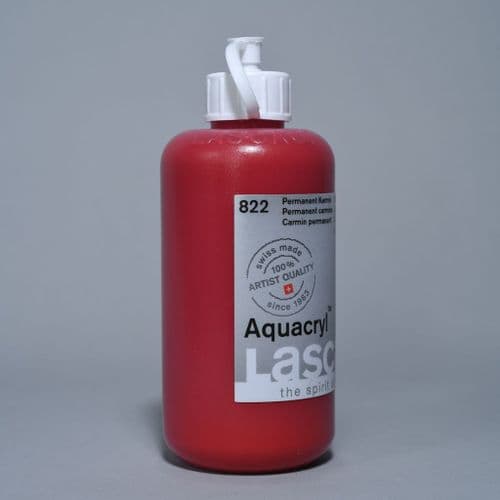 822 Permanent Carmine Lascaux Aquacryl, 250ml bottle
