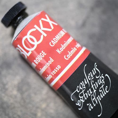 823 Cadmium Red Blockx Oil Colour, 35ml tube.