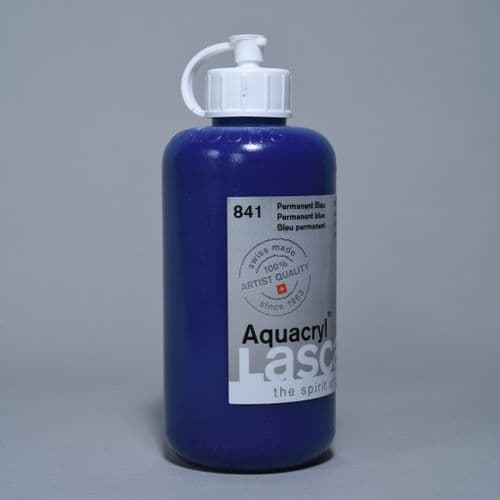 841 Permanent Blue Lascaux Aquacryl, 250ml bottle