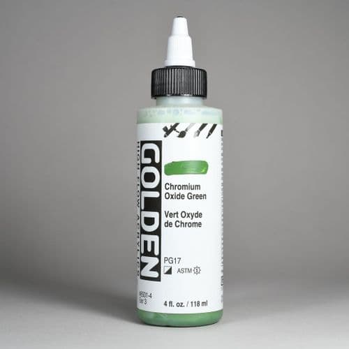 8501 Chromium Oxide Green, High Flow Acrylic, 118ml bottle.