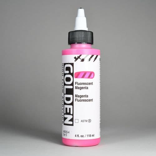 8505 Fluorescent Magenta, High Flow Acrylic, 118ml bottle.