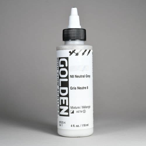 8520 N8 Neutral Gray, High Flow Acrylic, 118ml bottle. 15% off (Discount applied at checkout).