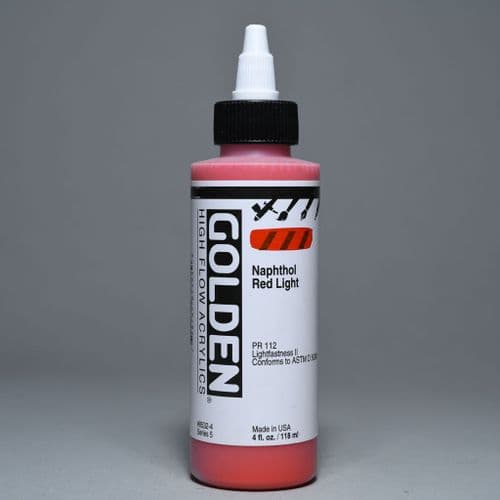 8532 Naphthol Red Light, High Flow Acrylic, 118ml bottle.