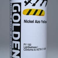 8534 Nickel Azo Yellow, High Flow Acrylic, 118ml bottle.