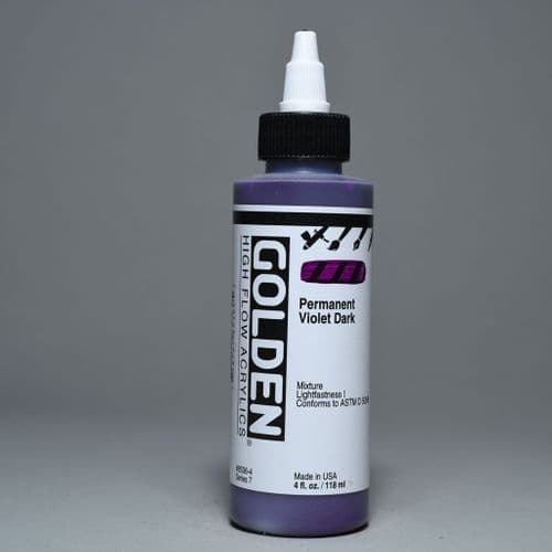 8536 Permanent Violet Dark, High Flow Acrylic, 118ml bottle.
