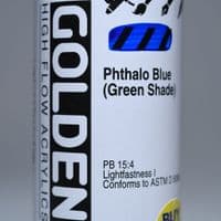 8537 Phthalo Blue (Green Shade), High Flow Acrylic, 118ml bottle. 15% off (Discount applied at checkout).