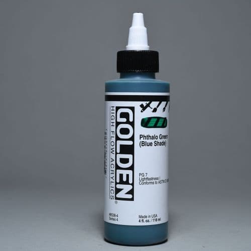 8538 Phthalo Green (Blue Shade), High Flow Acrylic, 118ml bottle.