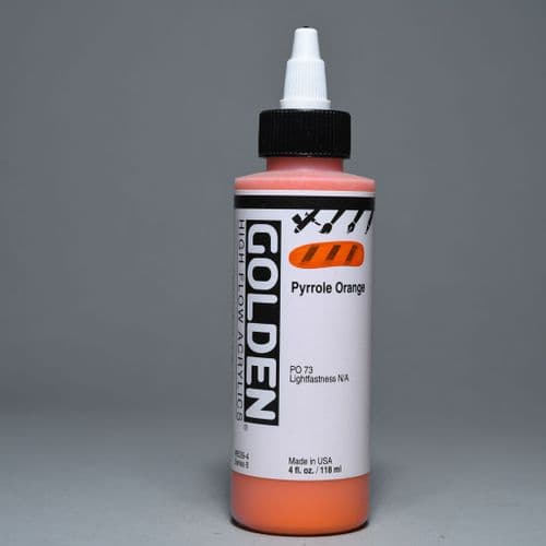 8539 Pyrrole Orange, High Flow Acrylic, 118ml bottle.