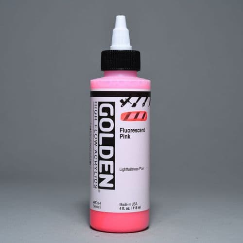 8570 Fluorescent Pink, High Flow Acrylic, 118ml bottle. 15% off (Discount applied at checkout).