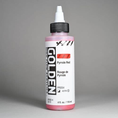 8582 Pyrrole Red, High Flow Acrylic, 118ml bottle.