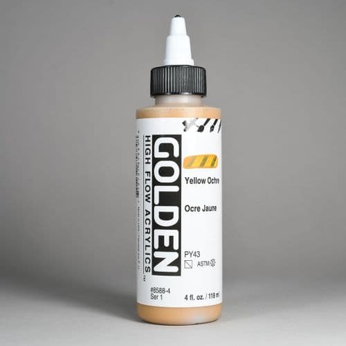 8588 Yellow Ochre, High Flow Acrylic, 118ml bottle.