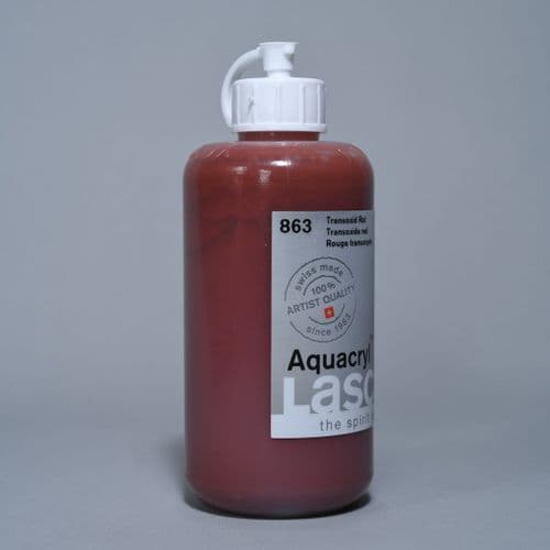 863 Transoxide Red Lascaux Aquacryl, 250ml bottle