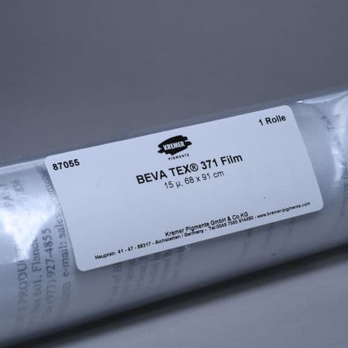 87055 BEVA TEX 371 Film - 15 microns. Kremer, 68 x 91 cm roll