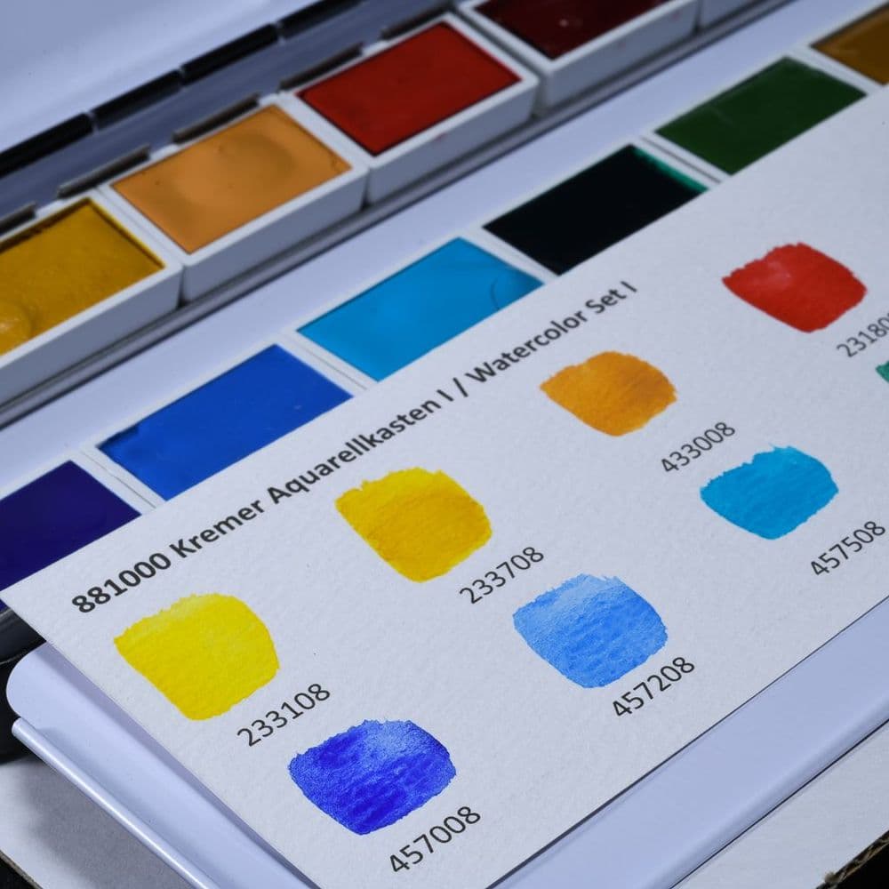 881000 Kremer Watercolour Set, Large