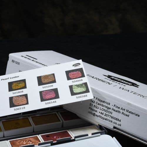 881005 Kremer Watercolour Set, Pearl Lustre