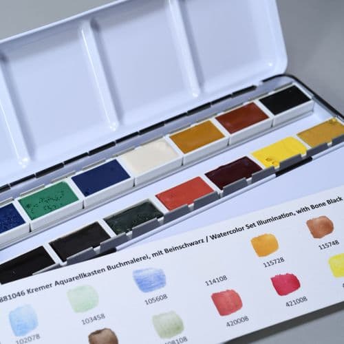 881046 Kremer Watercolour Set, Illumination