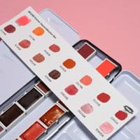 881048 Kremer Watercolour Set, Red