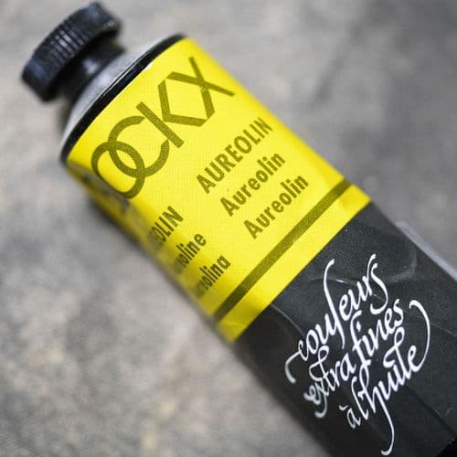 913 Aureolin Blockx Oil Colour, 35ml tube.