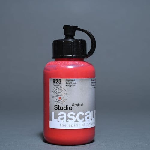 923 Bright Red, PR254. Lascaux Studio Acrylic, 85ml bottle