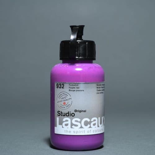 932 Purple Red Lascaux Studio Acrylic, 85ml bottle
