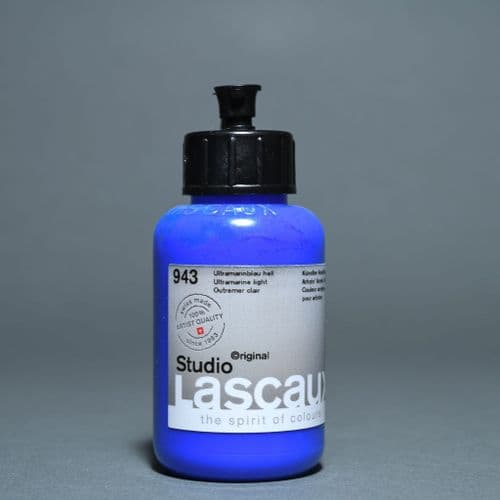 943 Ultramarine Light Lascaux Studio Acrylic, 85ml bottle